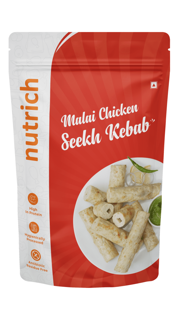 Malai Chicken Seekh Kebab – Nutrich