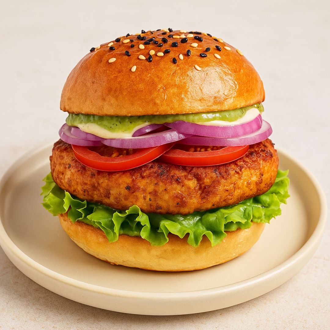 Desi Tandoori Masala Chicken Burgers